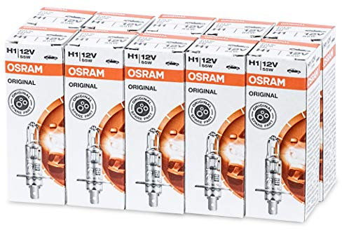 10x OSRAM Lampe Halogenlampe Glühlampe H1 ORIGINAL LINE 12V 55W P14,5s 64150