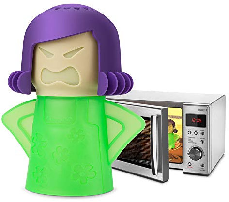 Microwave Cleaner, Topist Angry Mama Microwave Oven Steam Cleaner Easily Cleans the Crud in Minutes, Steam Cleans and Disinfects With Vinegar and Water for Home or Office Kitchens, Blue