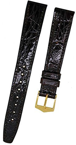 Orig. FORTIS Uhrenarmband LEDER braun KROKO Dornschließe 14mm NEU 9118