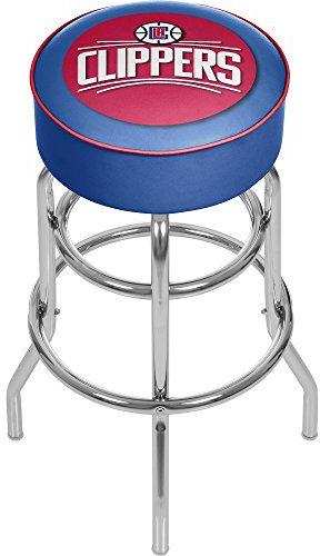 Trademark Global NBA Los Angeles Clippers Gepolsterter Barhocker mit Drehgelenk