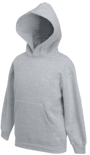 Fruit of the Loom - Sweatshirt à Capuche - Enfant Unisexe (14-15 Ans) (Gris)