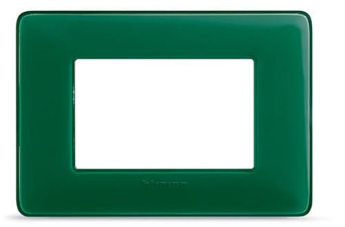 Bticino AM4803CVS Placca Matix 3 Moduli, Smeraldo