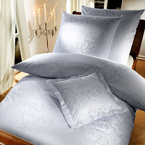C.Bauer Bettwsche Florenz Bezug 200x220 + 2 Kissen 80x80 Farbe 0640 grau