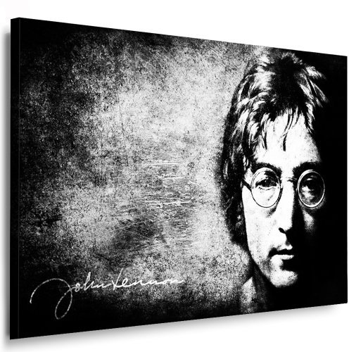 Bild auf Leinwand Beatles Lennon l Bild 100x70cm k. Poster. Bild fertig auf Keilrahmen ! Pop Art Gemälde Kunstdrucke, Wandbilder - Bilder zur Dekoration - Deko. Musik Stars Kunstdrucke