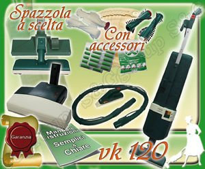 S&G group Set Completo: ASPIRAPOLVERE Folletto Kobold VK120 Usato + BATTITAPPETO + PICCHIO