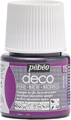 Pébéo Pintura acrílica multisoporte-Deco 45ml, Violeta, 45 Milliliters