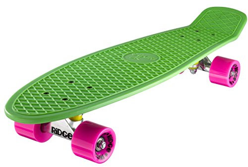 Ridge PB-27-Green-Pink Skateboard, Green/Pink, 69 cm
