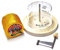 Girolle original swiss made Set Käsehobel Tete de Moine Reserve gereift ganzer Laib Haube