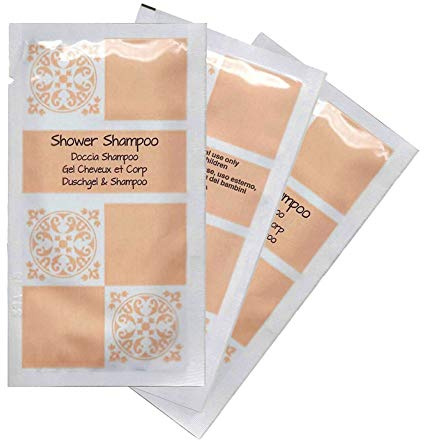 awek. UE Hôtel Shampooing & Gel Douche (2in1) Hair & Body Sachet de 10 ml Acanto série Lot de 1200