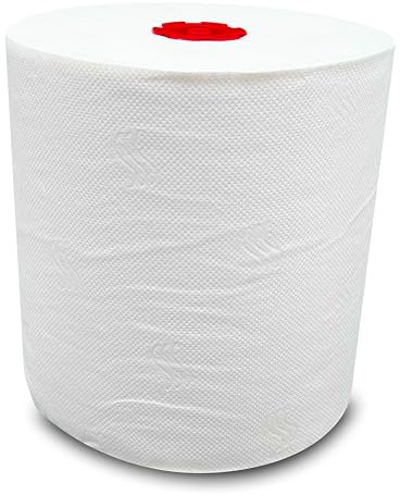 Blanc Cosmos Handtuchrollen Classico 840m Gesamt, 2-lagig, 140m pro Rolle, 6 Rollen, 100% Zellstoff - für Blanc Cosmos Handtuchrollenspender