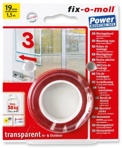Ritterrath Power-Mount transparent 50kg 150cm 19mm, 3563049