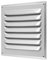 calimaero® WGQ Extractor Vent Cover 200x200mm Air Vent Covers for Walls Inside or External Fixed Louvred with Integrated Insect Mesh, Robust, Weatherproof, Anodized Aluminum