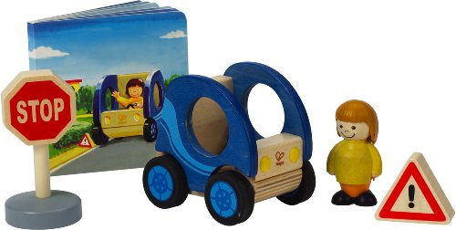 Hape E5007 - Meine kleine Welt - Anne's Auto, Holzspielzeug, blau