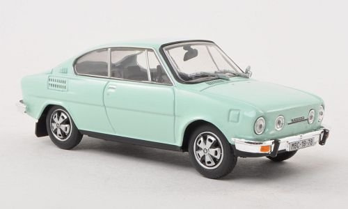 Skoda 110 R, hell-Mint, Modellauto, Fertigmodell, Abrex 1:43