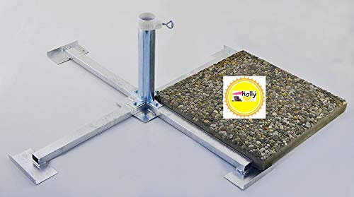 SONNENSCHIRMSTÄNDER - FÜR WEGEPLATTEN (50 x 50 cm) - aus 4 mm Ø DEUTSCHEM STAHL - STABIELO - BIS 55 mm Ø - FEUER VERZINKTER PLATTENSTÄNDER aus Metall für GROSSSCHIRME zum Einlegen von BETONPLATTEN 50 x 50 cm - DER STABIELO ® SONNENSCHIRM PLATTENSTÄNDER für Schirmstöcke bis Ø 55 mm - MADE in GERMANY - Sonnenschirmhalter - HOLLY PRODUKTE STABIELO ® - INNOVATIONEN MADE in GERMANY - holly-sunshade ® - PREISE SO LANGE VORRAT REICHT - LIEFERUNG ohne PLATTEN - PRODUKTE MADE in BADEN WÜRTTEMBERG -