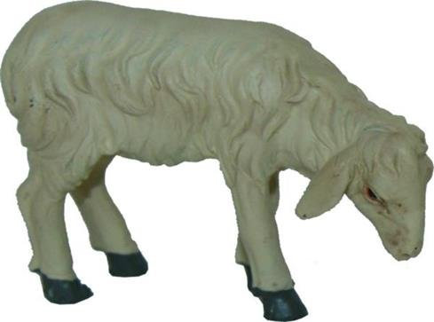 Unbekannt Krippenfiguren Schaf äsend Höhe 4,7cm geeignet für 15-20cm Figuren