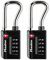 Master Lock 4696T Set de su Propio candado de combinación Aprobado por la TSA, Negro, 2 Pack