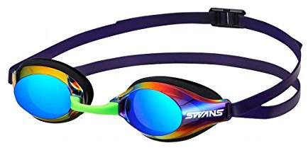 SWANS verspiegelte Schwimmbrille SR-3M, Farbe:Dark Smoke Emerald (DSMEM)