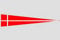 Wimpel Dänemark Langwimpel Flagge 30x150cm