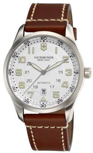 Victorinox Herren-Armbanduhr XL Professional AnalogAutomatik Leder 241505