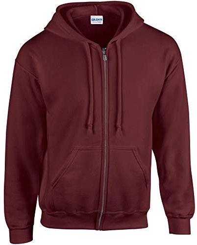 Gildan heavy blend zipped hoodie black