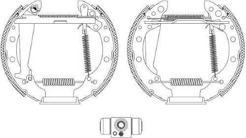 TEXTAR 84044703 Bremsensatz Trommelbremse Komplettsatz Hinten 7,5mm 40mm Aluminium 2,38kg