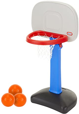 Little Tikes Easy Score Basketball Set, Blue, 3 Balls - Amazon Exclusive, 23.75 x 22 x 61 inches