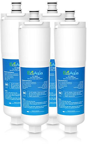 EcoAqua EFF-6026B Ice & Water Refrigerator Filter to fit Bosch EVOLFLTR10, Evolution 500 & 800 Series B20CS50SN, B20CS80SN, Cuno OCS, CS-52, CS-51, CS-450, CS-451, CS-452, 5553629, 5586605 (4)