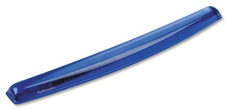 Fellowes 91137-91137 Crystal Gel Keyboard Wrist Support Blue