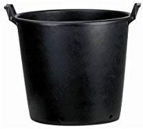 Florateck - Maceta redonda de plástico (50L), con asas