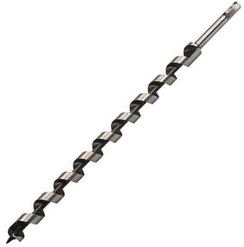 25mm x 450mm Long Hardened Steel Auger Drill Bit - Hex Shank/Shaft Woodwork Timber - Loops