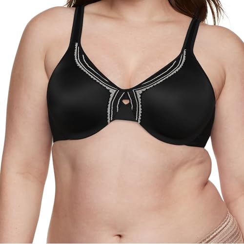 Olga Women's Butterfly Effect Full-Figure Minimizer Bra Og35912, Black, 38C