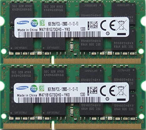 Samsung PC3 12800S Lot de 2 barrettes mémoire (RAM) de 4 Go pour ordinateur portable et notebook 1 333 MHz DDR3 SO-Dimm