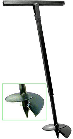 230 mm Erdbohrer Handerdbohrer Erdlochbohrer Pflanzbohrer Pfahlbohrer Lochspaten Erdlochausheber Pfostenbohrer