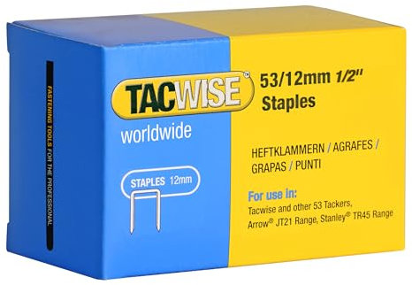 Tacwise 0450 Typ 53/12 mm Verzinkte Heftklammern, 5000 Stück