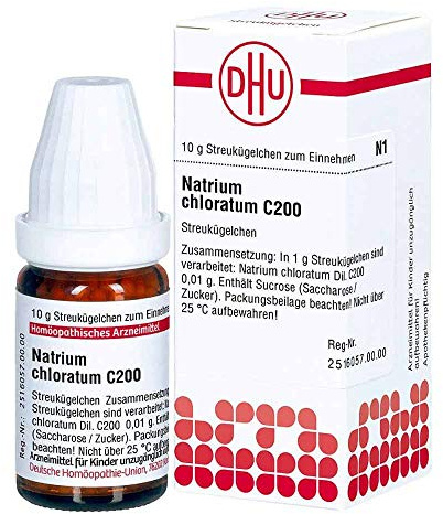 DHU Natrium chloratum C200 Streukügelchen, 10 g Globuli