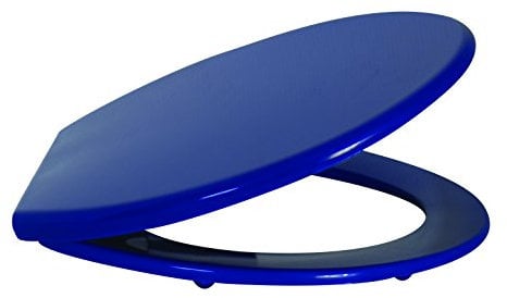 MSV 141025 WC-Sitz, Polypropylen/Stahl/Kunststoff, Marineblau, Blue
