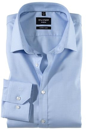 OLYMP Herren Businesshemd Langarm No.Six,Einfarbig,super Slim,Urban Kent