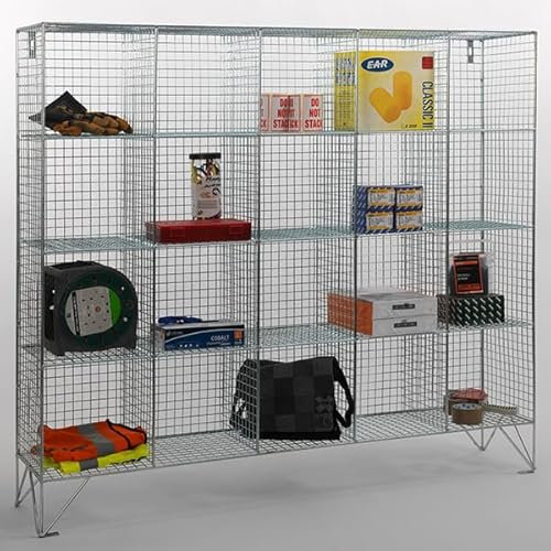 AMP Wire 20 Compartment Locker Without Doors 305mm Deep