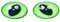 Rayher Yeux de chat, vert, 1 lot, 6 pces, 3 paires, ø12mm, plastique, brillant, pupille noire verticale en ellipse, à coudre, arts créatifs, figurines- 8902800
