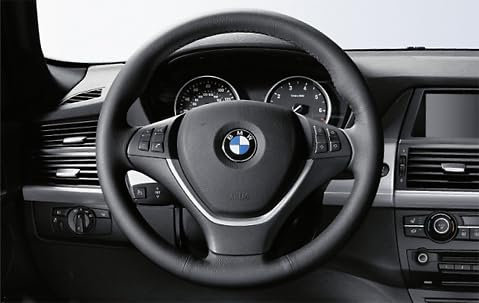 BMW Genuine Steering Wheel Cover Black Fits E70 E70 LCI E71 E72 32306796758