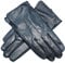 Jasmine Silk Mens Genuine Lambskin Leather Cashmere Lined Gloves BLACK (Large)