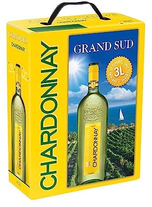 Grand Sud - Chardonnay - Vin blanc sec de cépage - Bag in Box 3l (1 x 3 L)