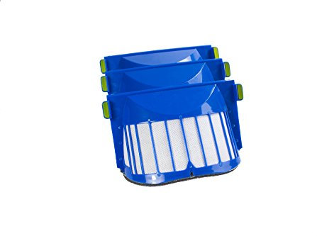 Set di 3 filtri AeroVac di ricambio per tutti i modelli Roomba 600 e PET Hannets® n. 6.0.0.0.3.