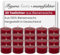 Figura Santa® - 20er Set Teelichter rot Bienenwachskerzen aus 100% Bienenwachs-Kerzen - angenehmer Duft - hochwertige Teelichter-Weihnachten ohne Hülle reines Imker Bienenwachs