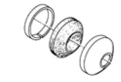 GROHE Rosette (langlebig), chrom, 45219000