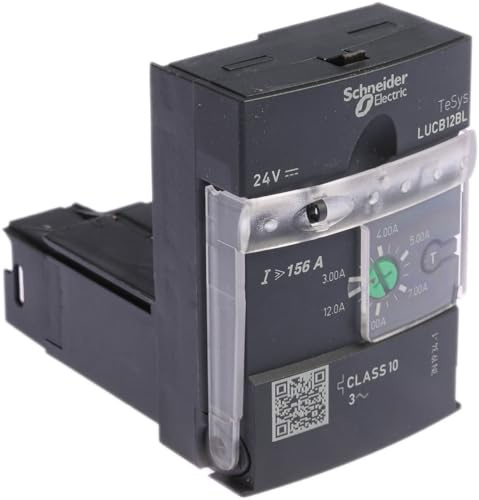 Schneider Electric, TeSys U, Advanced control unit, 3-12A, 3P motors, protection and diagnostic, class 10, coil 24V DC, LUCB12BL