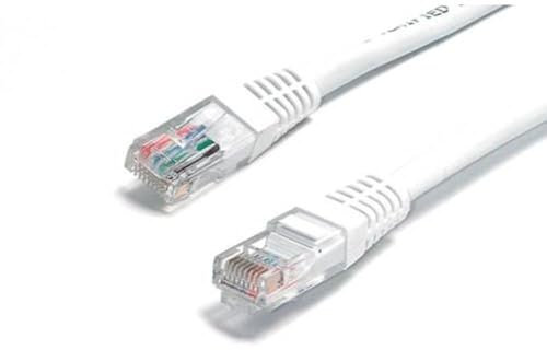 Cable-Core CAT 6 Network Cable. Ethernet LAN 10/100/1000 Gigabit Patch Lead White 1m