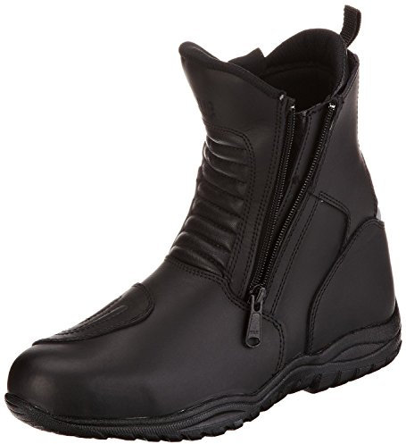 Protectwear Stivali da Moto da Turismo Mezza Altezza, Nero, Taglia 43