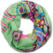 style3 Damen Schal weicher Loop-Schal mit grafischem Ethno-Blumen-Muster One size, SCHAL Farbe:Grün